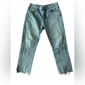 Agolde Riley High Rise Distressed Crop Jeans | Size 30
